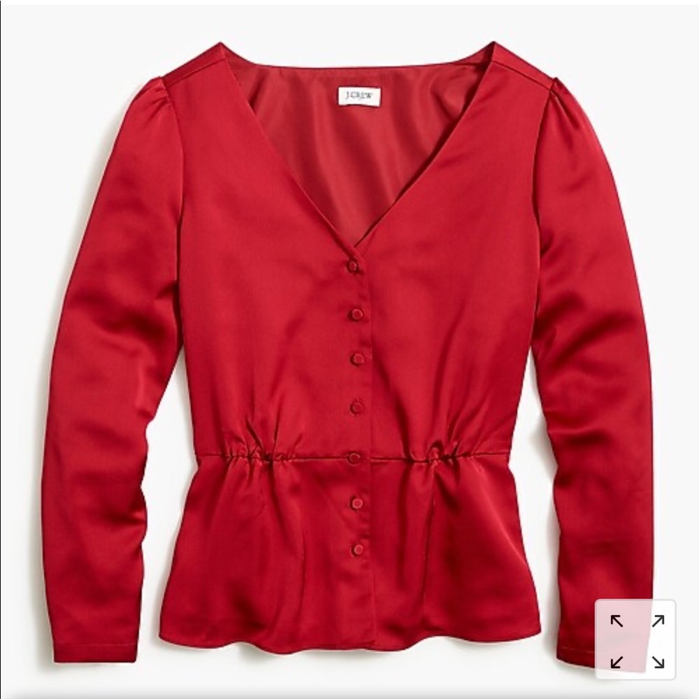 J. Crew red blouse
